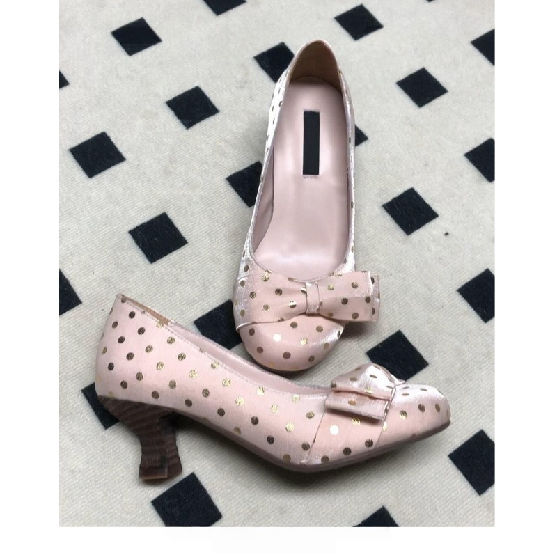 Slip Dress Satin - Damenschuhe im süßen Stil mit dickem