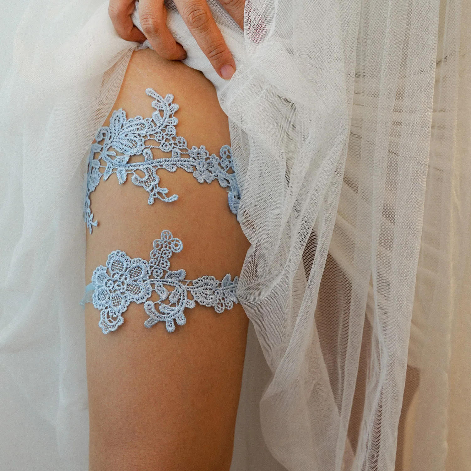 Himmelblaues Hochzeits-Strumpf – Garter Belt Set Bewertung und Preis