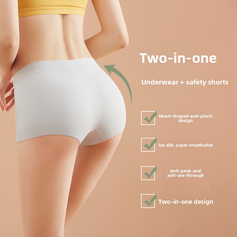 Nahtlose 2-in-1-Boyshorts für  – Boyshort Underwear Bewertung und Preis