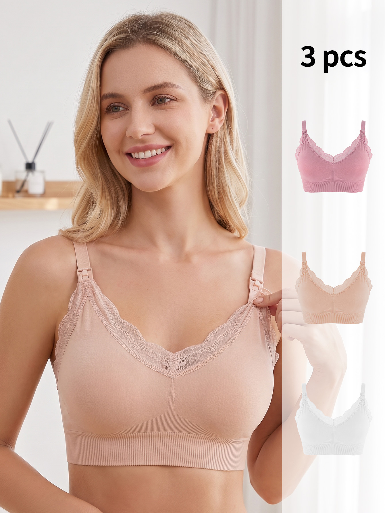 3 Stück Still-BHs, nahtlose, b – Nursing Bra Sleep Bewertung und Preis